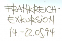 1994 Exkursion Frankreich